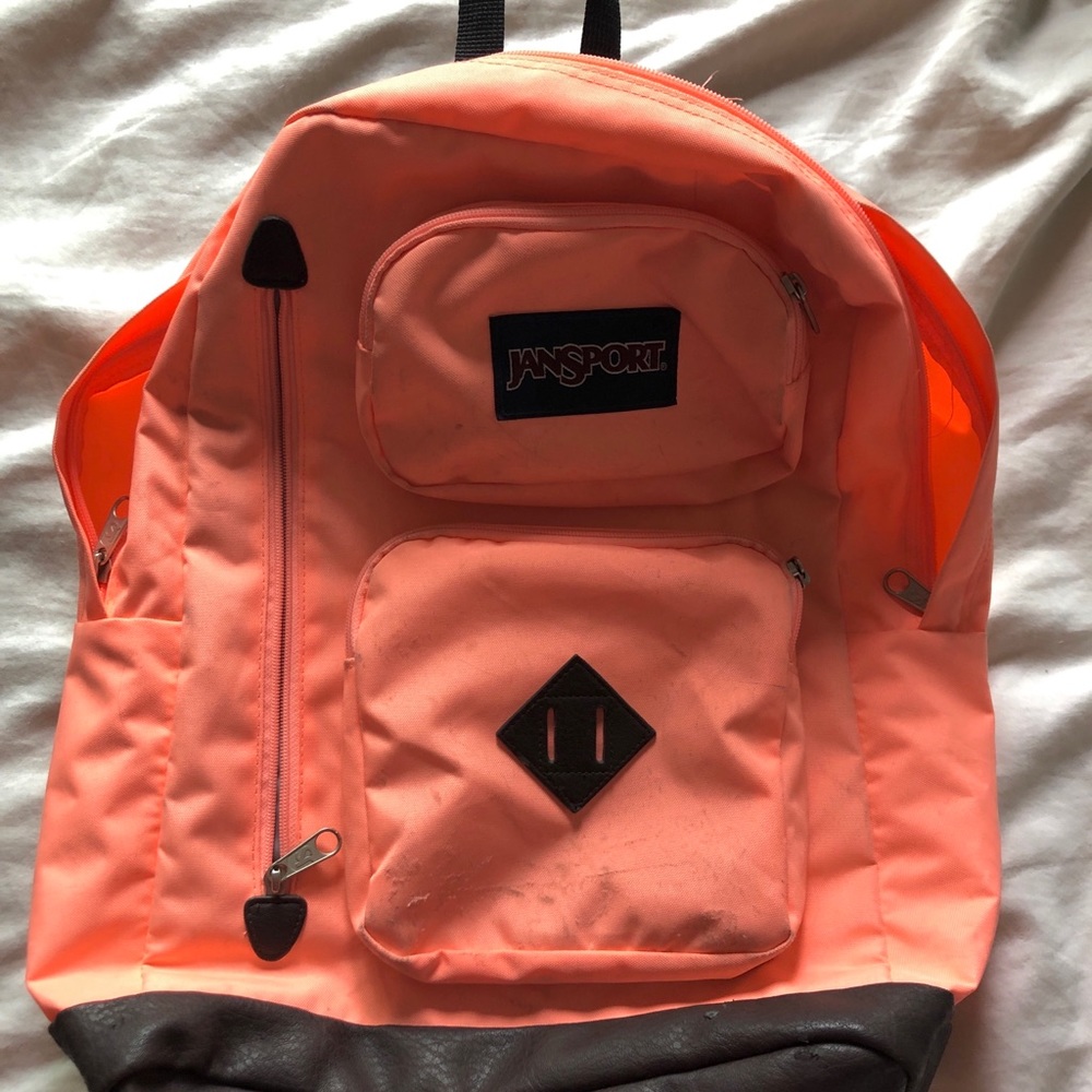 coral jansport backpack
